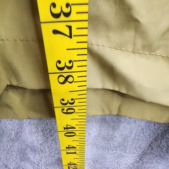 Womens Tan Green Raincoat Water Resistant Long Sleeve Ava & Viv Plus Size 2X - Picture 10 of 11